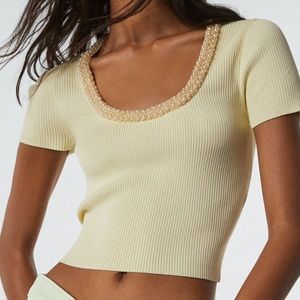 Zara knit crop top bloggers fav
